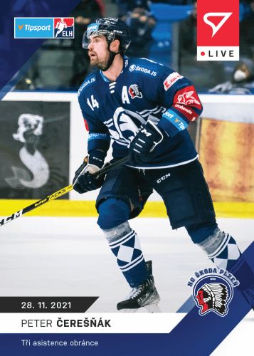 Sportzoo Hokejové karty Tipsport ELH 2021-22 - L-052 Peter Čerešňák - obrázek 1