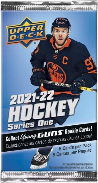Upper Deck 2021-22 NHL Upper Deck Series One Retail balíček - hokejové karty - obrázek 1