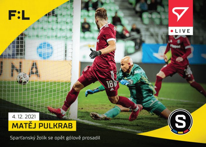 Sportzoo Fotbalové karty Fortuna Liga 2021-22 - L-074 Matěj Pulkrab - obrázek 1