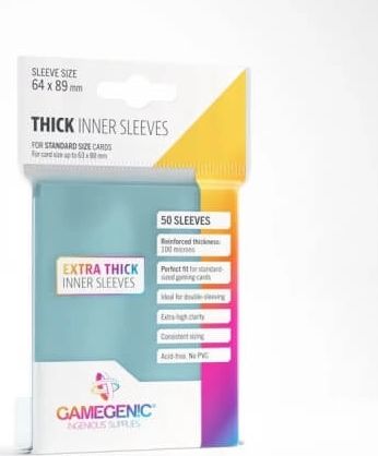 Gamegenic Obaly na karty Gamegenic Thick Inner (Perfect Fit) Sleeves - 50 ks - obrázek 1