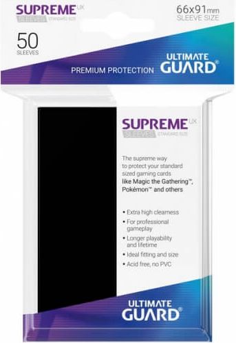 Ultimate Guard Obaly na karty Ultimate Guard Supreme UX Sleeves - Black 50 ks - obrázek 1