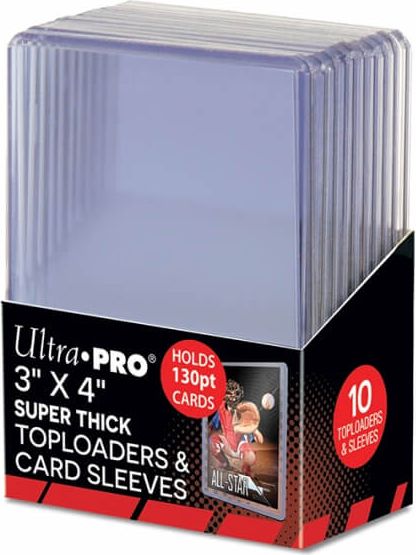 UltraPro Toploader Ultra Pro 3x4 Super Thick 130PT Toploaders and Card Sleeves - 10 ks - obrázek 1
