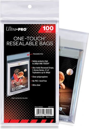 UltraPro Obaly na One Touch Holder Ultra Pro Resealable - 100 ks - obrázek 1