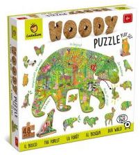 Ludattica Dřevěné puzzle Lesní zvířátka - obrázek 1