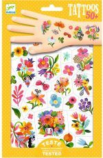 Djeco Dětské tetování - Rozkvetlé květy - obrázek 1