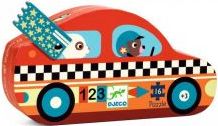 Djeco Puzzle v kouzelné krabičce - Závodní auta - obrázek 1