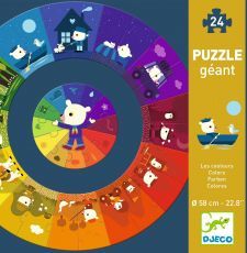 Djeco Gigant puzzle - Barvy - obrázek 1