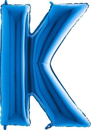 Grabo Nafukovací balónek písmeno K modré 102 cm - - obrázek 1