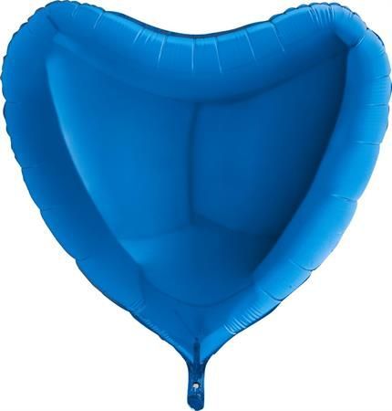 Grabo Nafukovací balónek modré srdce 91 cm - - obrázek 1