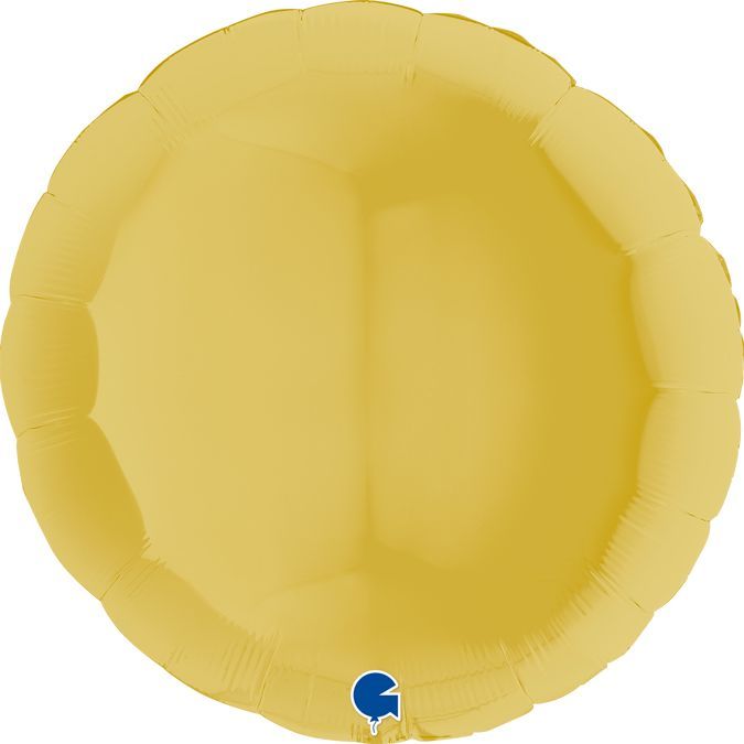 Grabo Nafukovací balónek kulatý 91cm žlutý - - obrázek 1