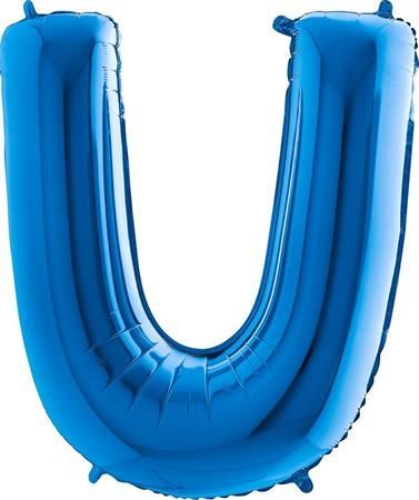 Grabo Nafukovací balónek písmeno U modré 102 cm - - obrázek 1