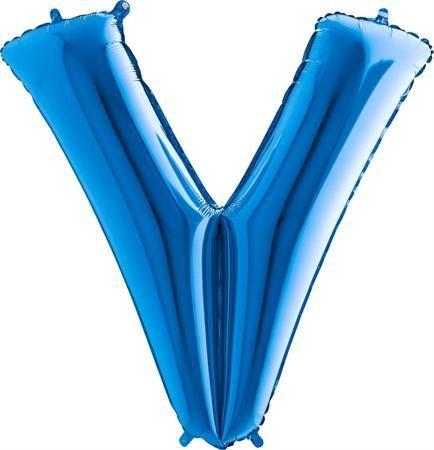 Grabo Nafukovací balónek písmeno V modré 102 cm - - obrázek 1