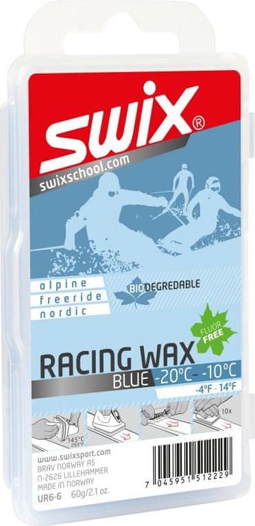 Swix UR6-6 BIO modrý Racing Wax 60g - obrázek 1