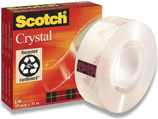 Scotch Lepicí páska kancelářská 19 mm x 33 m Crystal - obrázek 1