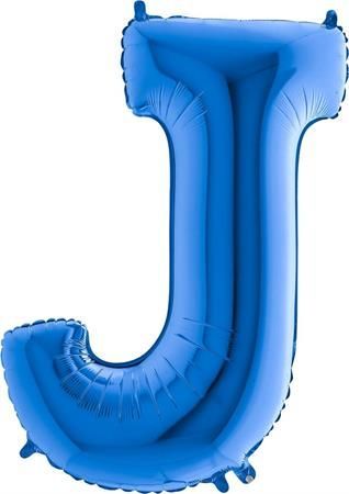 Grabo Nafukovací balónek písmeno J modré 102 cm - - obrázek 1