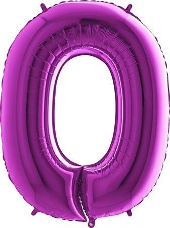 Grabo Nafukovací balónek číslo 0 fialový 102cm extra velký - - obrázek 1