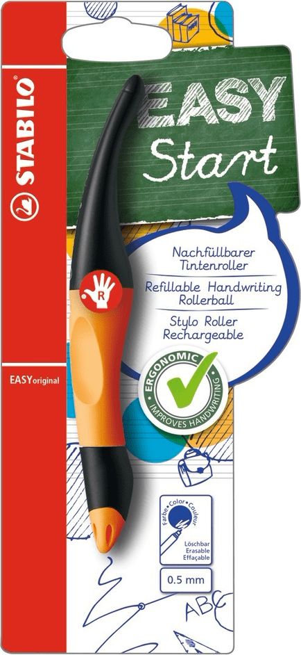 Stabilo Roller EASYoriginal 0,5 pro praváky oranžová/antracit - obrázek 1