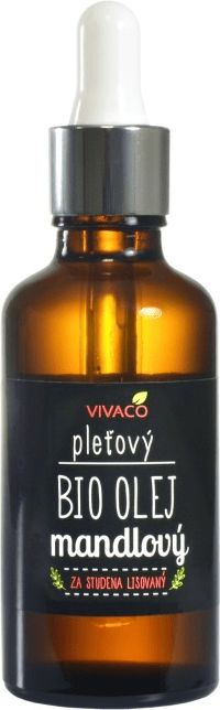 VIVACO BIO Pleťový mandlový olej s pipetou 50 ml - obrázek 1