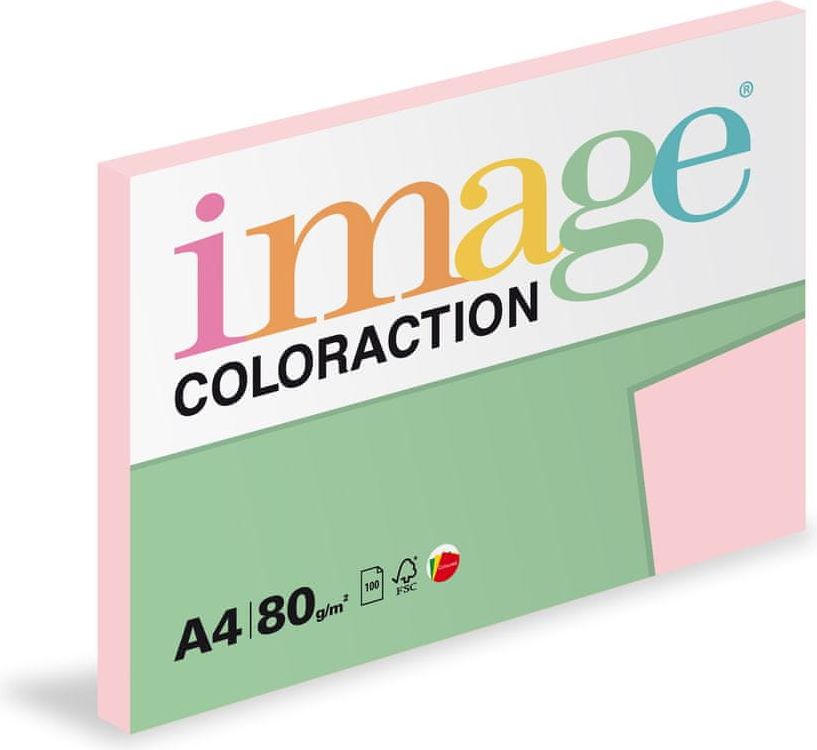 Image Papír kopírovací Coloraction A4 80 g růžová pastelová 100 listů - obrázek 1