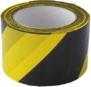MDTools Páska výstražná žlutočerná, 70 mm x 200 m - obrázek 1