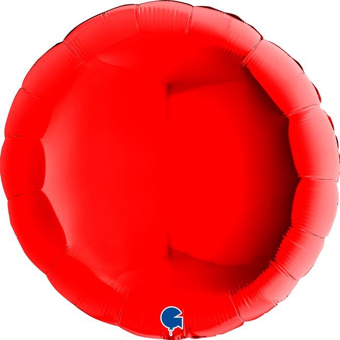 Grabo Nafukovací balónek kulatý 91cm červený - - obrázek 1