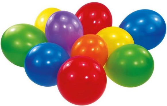 Amscan 100 latexových balónků Standard, baravné 22,8 cm - - obrázek 1