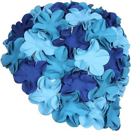 Aquaspeed Bloom koupací čepice modrá-modrá - obrázek 1