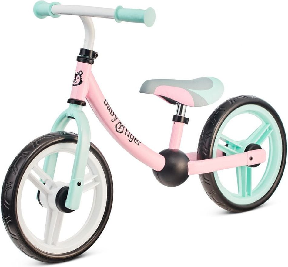 BABY TIGER balance bike FLOW pink - obrázek 1