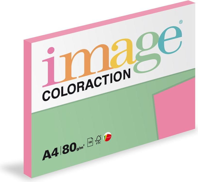 Image Papír kopírovací Coloraction A4 80 g růžová reflexní 100 listů - obrázek 1