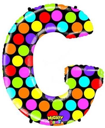 Grabo Nafukovací balónek písmeno G barevné 102 cm - - obrázek 1