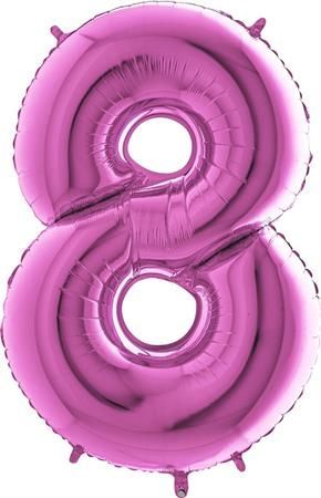 Grabo Nafukovací balónek číslo 8 růžový 102cm extra velký - - obrázek 1