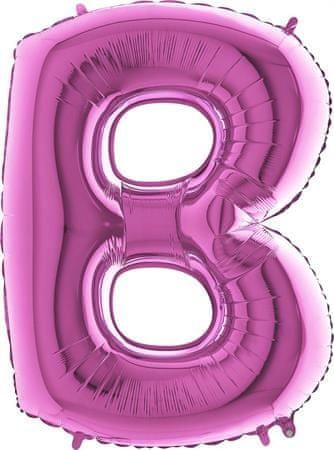 Grabo Nafukovací balónek písmeno B růžové 102 cm - - obrázek 1