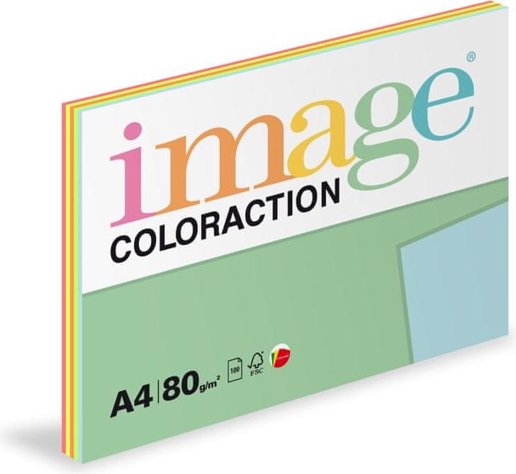 Image Papír kopírovací Coloraction A4 100 listů mix reflexní - obrázek 1