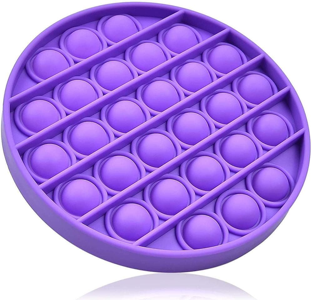 Innova Pop It Fidgetová antistresová hra fialový kruh - obrázek 1