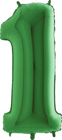 Grabo Nafukovací balónek číslo 1 zelený 102cm extra velký - - obrázek 1