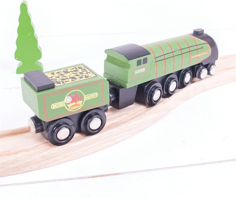 Bigjigs Rail Dřevěná replika lokomotiva Eisenhower - obrázek 2