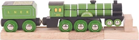 Bigjigs Rail Dřevěná replika lokomotiva Flying Scotsman - obrázek 1