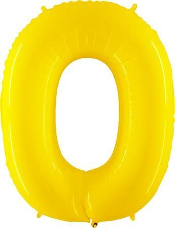 Grabo Nafukovací balónek číslo 0 žlutý 102cm extra velký - - obrázek 1