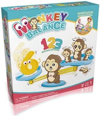 CoolCeny Vzdělávací hra - Monkey Balance - Hnědá - obrázek 1