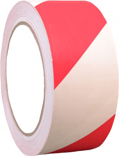 KRIŽAN , s.r.o. Podlahová páska PVC - Červenobílá Rozměr: 100mm x 33m - obrázek 1