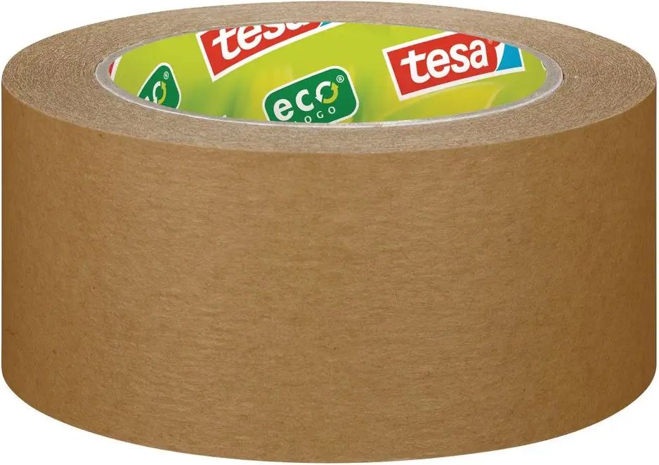 Tesa Balicí páska PAPER ecoLogo, papírová, odolná, světle hnědá, 50m:50mm - obrázek 1