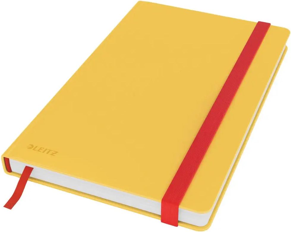 Leitz Poznámkový sešit "Cosy Soft Touch" matně žlutá čtverečkovaný A5 tvrdé desky 80 listů - obrázek 1