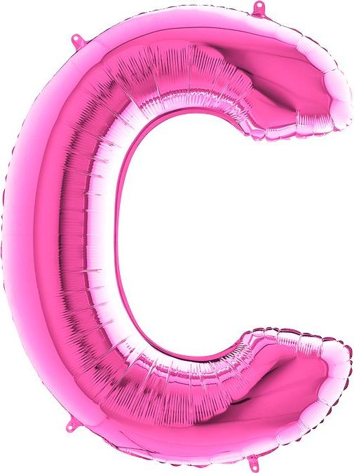 Grabo Nafukovací balónek písmeno C růžové 102 cm - - obrázek 1