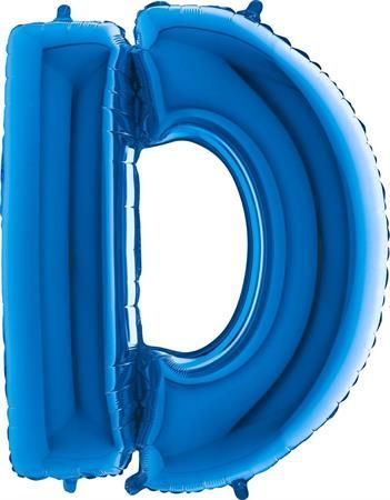 Grabo Nafukovací balónek písmeno D modré 102 cm - - obrázek 1