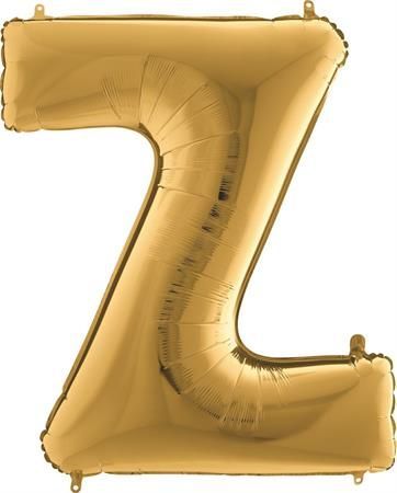 Grabo Nafukovací balónek písmeno Z zlaté 102 cm - - obrázek 1