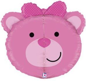 Grabo Nafukovací balónek Medvídek růžový 69cm - - obrázek 1