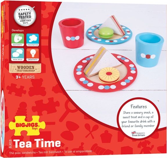Bigjigs Toys Set svačinka s puntíky - obrázek 3