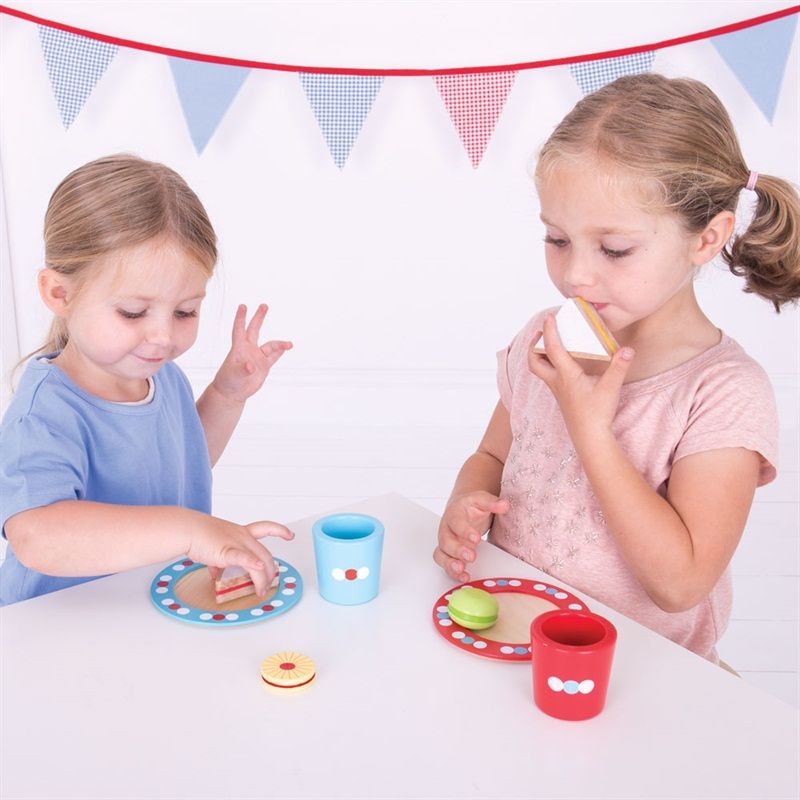 Bigjigs Toys Set svačinka s puntíky - obrázek 4
