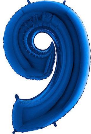 Grabo Nafukovací balónek číslo 9 modrý 102cm extra velký - - obrázek 1