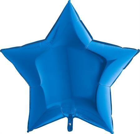Grabo Nafukovací balónek modrá hvězda 91 cm - - obrázek 1